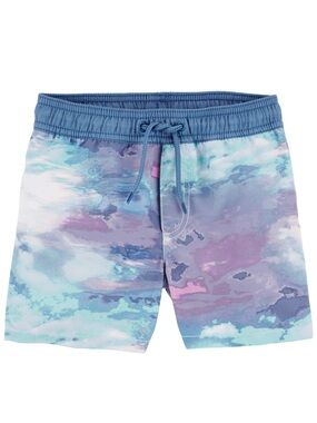 Toddler Boys Carters Swim Trunks Tie-Dye NWT